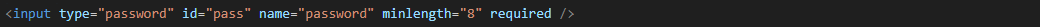 Password input