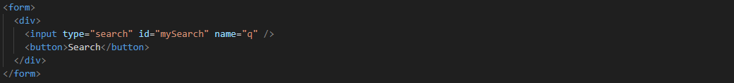 Search input